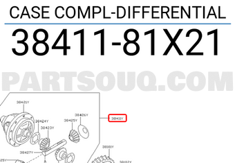 Nissan 3841181X21 CASE COMPL-DIFFERENTIAL