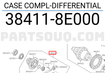 Nissan 384118E000 CASE COMPL-DIFFERENTIAL