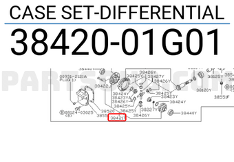 Nissan 3842001G01 CASE SET-DIFFERENTIAL