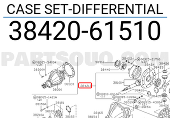 Nissan 3842061510 CASE SET-DIFFERENTIAL