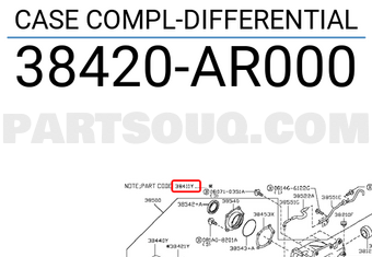 Nissan 38420AR000 CASE COMPL-DIFFERENTIAL