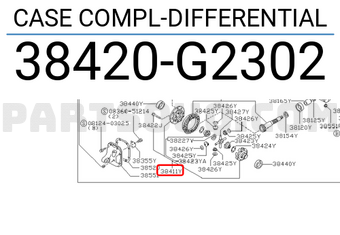 Nissan 38420G2302 CASE COMPL-DIFFERENTIAL