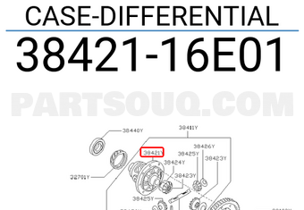 Nissan 3842116E01 CASE-DIFFERENTIAL