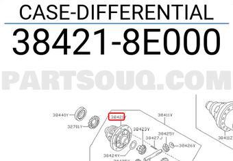 Nissan 384218E000 CASE-DIFFERENTIAL