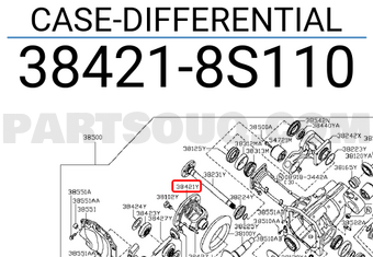 Nissan 384218S110 CASE-DIFFERENTIAL