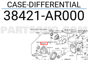 Nissan 38421AR000 CASE-DIFFERENTIAL