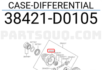 Nissan 38421D0105 CASE-DIFFERENTIAL