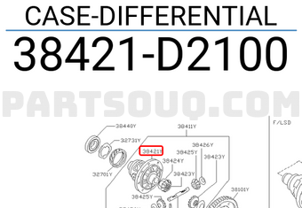 Nissan 38421D2100 CASE-DIFFERENTIAL
