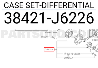 Nissan 38421J6226 CASE SET-DIFFERENTIAL
