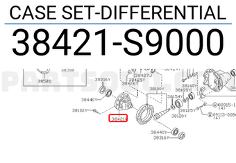 Nissan 38421S9000 CASE SET-DIFFERENTIAL