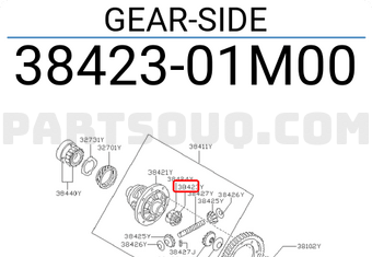Nissan 3842301M00 GEAR-SIDE