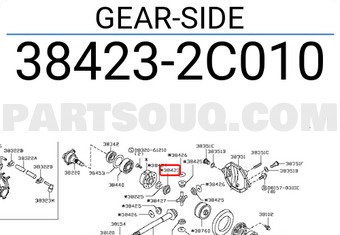 Nissan 384232C010 GEAR-SIDE
