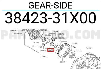 Nissan 3842331X00 GEAR-SIDE