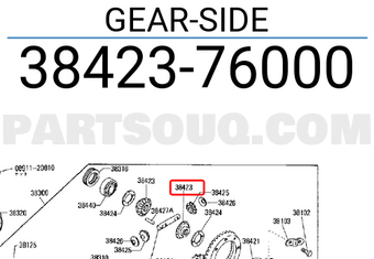 Nissan 3842376000 GEAR-SIDE