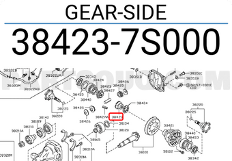Nissan 384237S000 GEAR-SIDE