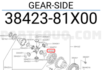 Nissan 3842381X00 GEAR-SIDE