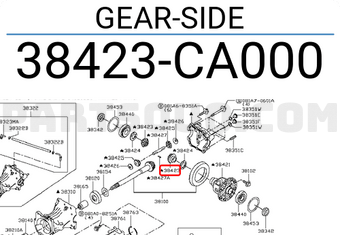 Nissan 38423CA000 GEAR-SIDE