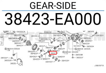 Nissan 38423EA000 GEAR-SIDE