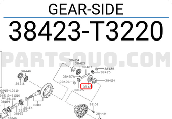 Nissan 38423T3220 GEAR-SIDE