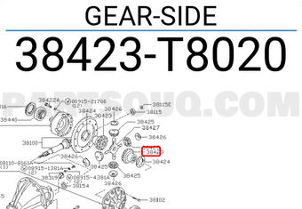 Nissan 38423T8020 GEAR-SIDE