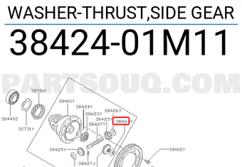 Nissan 3842401M11 WASHER-THRUST,SIDE GEAR