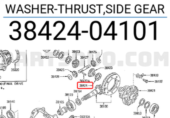 Nissan 3842404101 WASHER-THRUST,SIDE GEAR