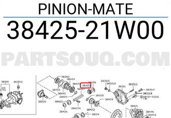 Nissan 3842521W00 PINION-MATE