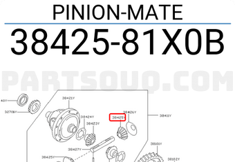 Nissan 3842581X0B PINION-MATE