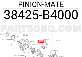 Nissan 38425B4000 PINION-MATE