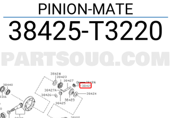 Nissan 38425T3220 PINION-MATE