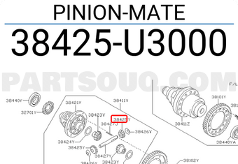 Nissan 38425U3000 PINION-MATE