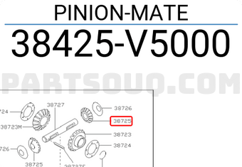 Nissan 38425V5000 PINION-MATE