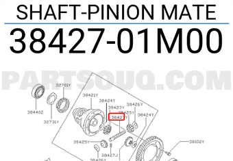 Nissan 3842701M00 SHAFT-PINION MATE