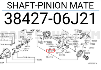 Nissan 3842706J21 SHAFT-PINION MATE