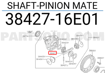 Nissan 3842716E01 SHAFT-PINION MATE