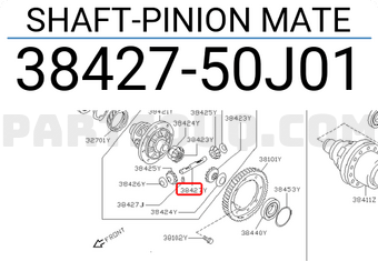Nissan 3842750J01 SHAFT-PINION MATE