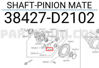 Nissan 38427D2102 SHAFT-PINION MATE