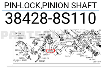 Nissan 384288S110 PIN-LOCK,PINION SHAFT