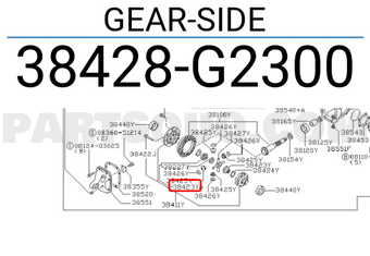 Nissan 38428G2300 GEAR-SIDE