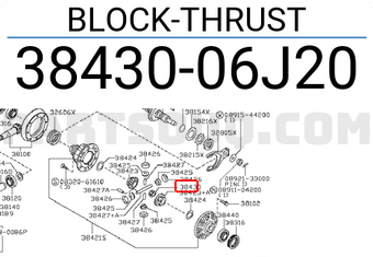 Nissan 3843006J20 BLOCK-THRUST