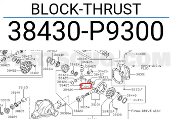 Nissan 38430P9300 BLOCK-THRUST