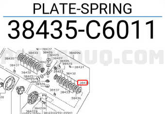 Nissan 38435C6011 PLATE-SPRING