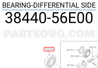 Nissan 3844056E00 BEARING-DIFFERENTIAL SIDE