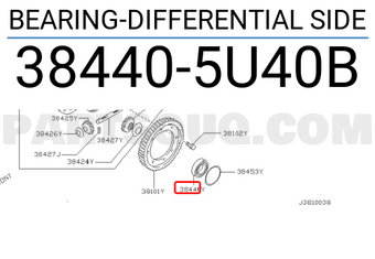 Nissan 384405U40B BEARING-DIFFERENTIAL SIDE