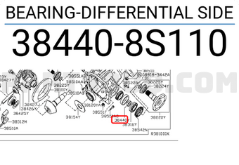Nissan 384408S110 BEARING-DIFFERENTIAL SIDE