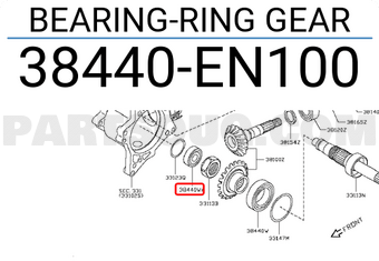 Nissan 38440EN100 BEARING-RING GEAR