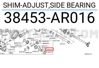 Nissan 38453AR016 SHIM-ADJUST,SIDE BEARING