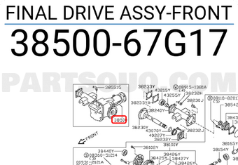 Nissan 3850067G17 FINAL DRIVE ASSY-FRONT
