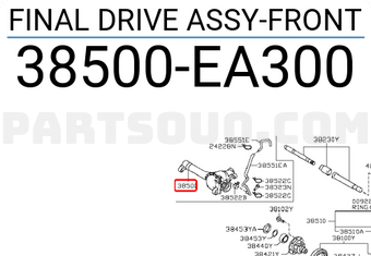 Nissan 38500EA300 FINAL DRIVE ASSY-FRONT