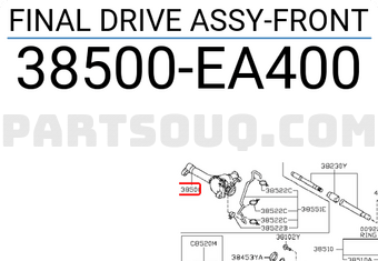 Nissan 38500EA400 FINAL DRIVE ASSY-FRONT